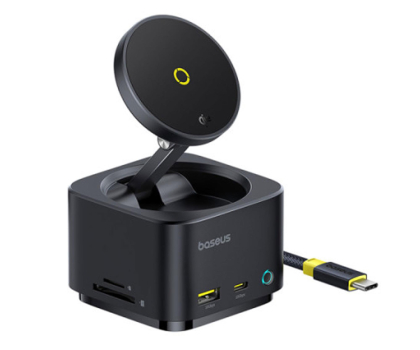Stacja dokująca do laptopa Baseus Hub USB-C 7w1 MagPro Series II z ładowarką MagSafe 15W
